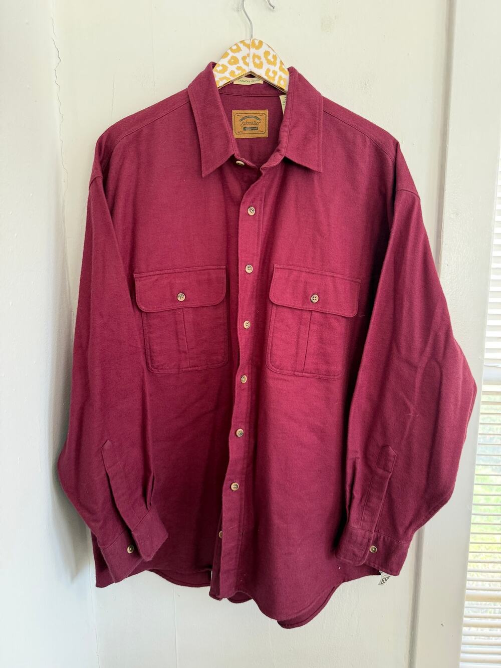 St. John's Bay Chamois Cloth Men's Button Front | Size XL